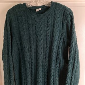 J.Jill Chenille cable knit sweater